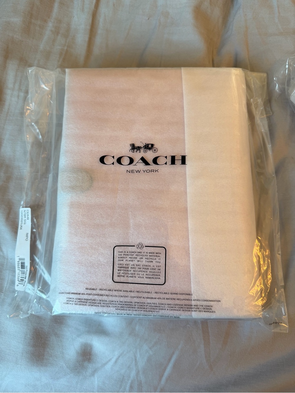 Powder Pink Coach Notebook and Pencil case